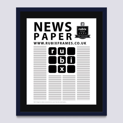 Blue - Dark Newspaper Frame
