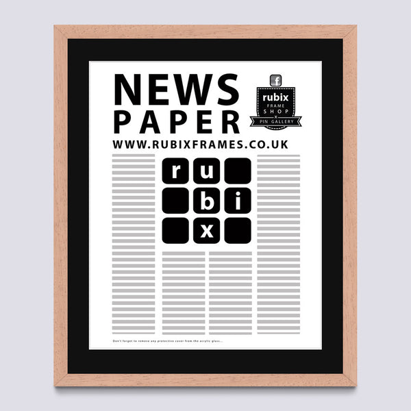 Wood (Light) Newspaper Frame