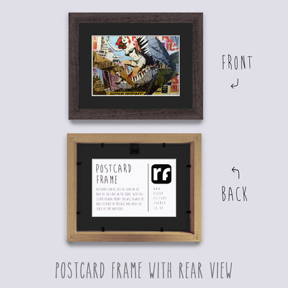 Wood (Oak Finish) Postcard Picture Frame