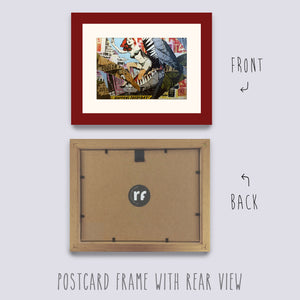 Red (Dark) Postcard Picture Frame