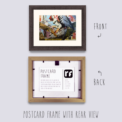 Wood (Oak Finish) Postcard Picture Frame