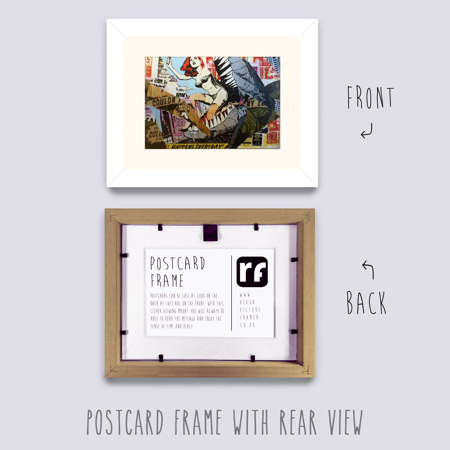 White Postcard Picture Frame – Rubix Frames