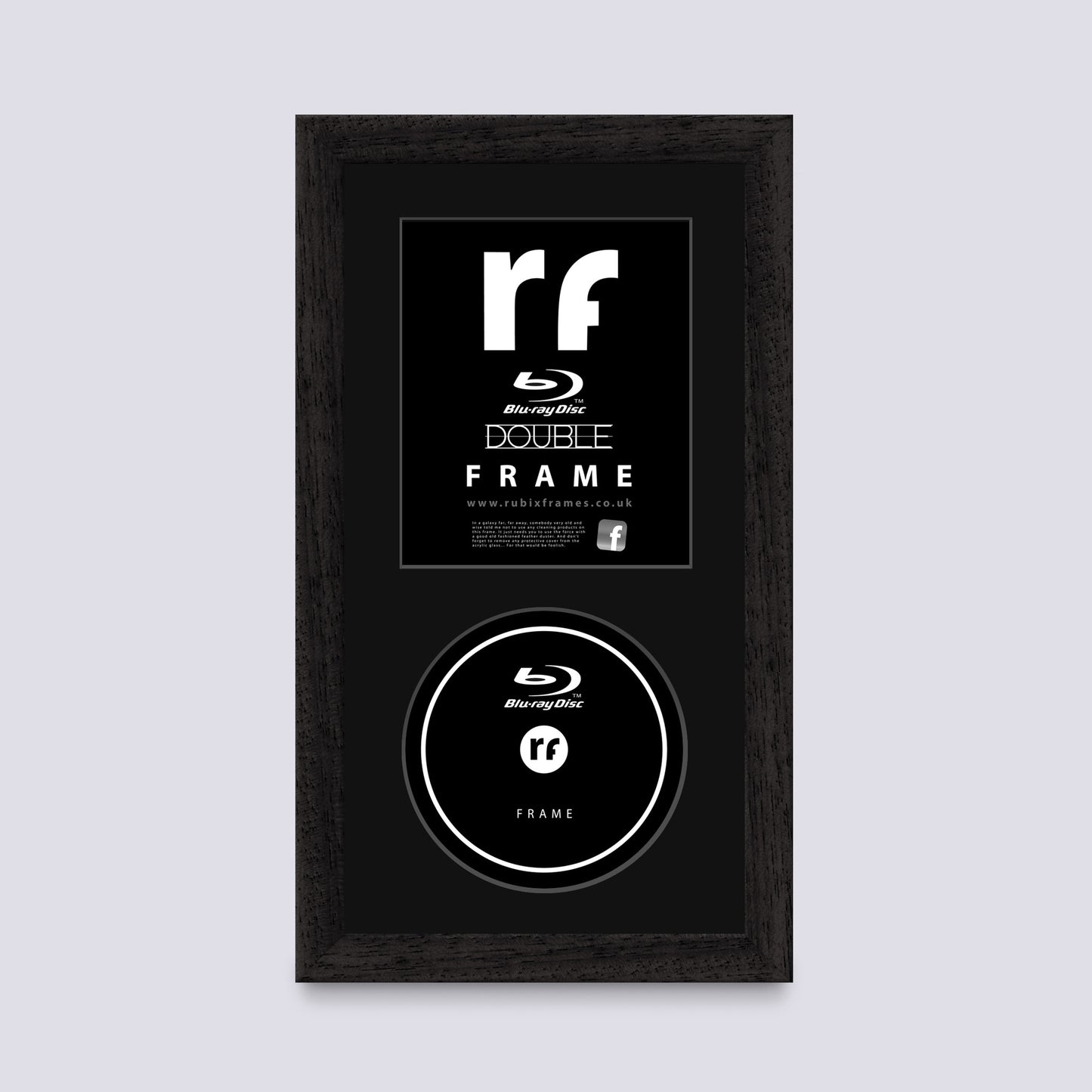 Black (Wood Grain) Blu-ray Frame