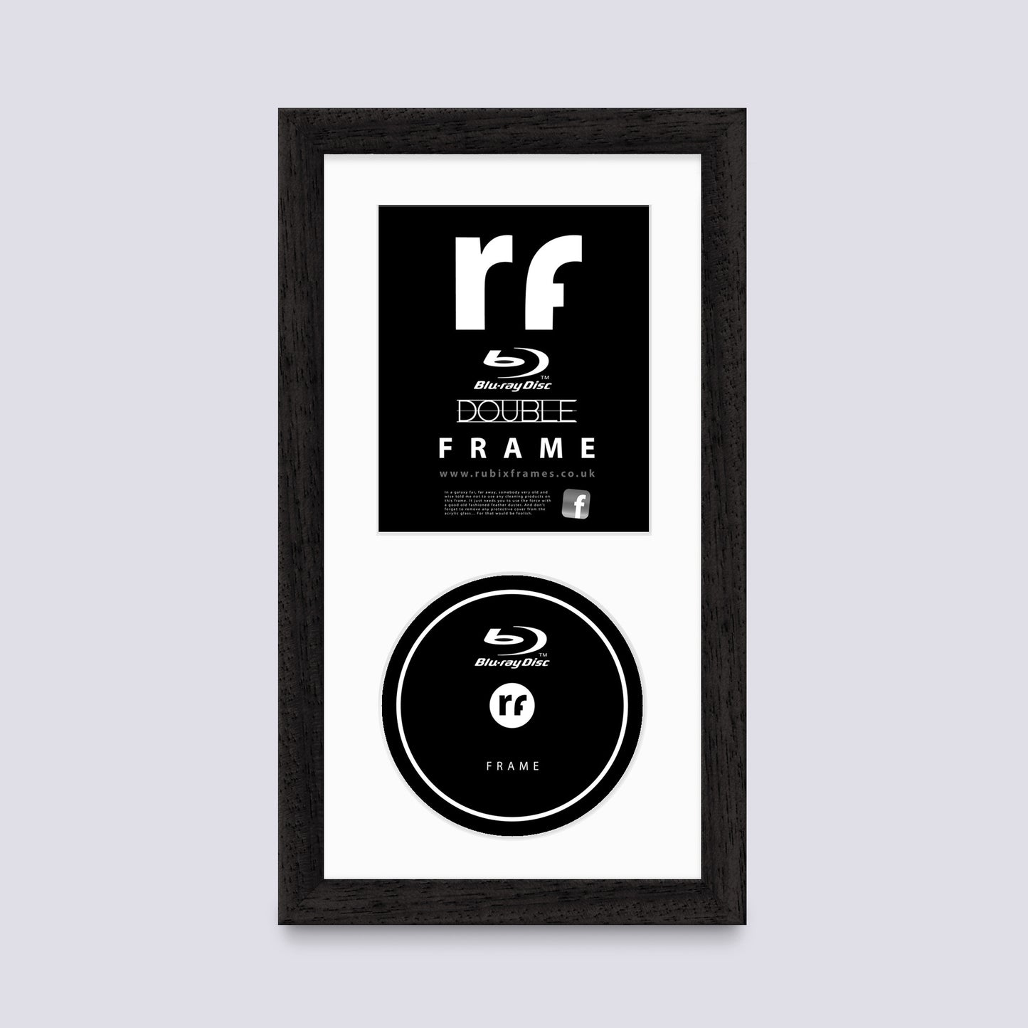 Black (Wood Grain) Blu-ray Frame