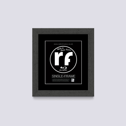 Dark Grey (Wood Grain) Blu-ray Single Cover Frame