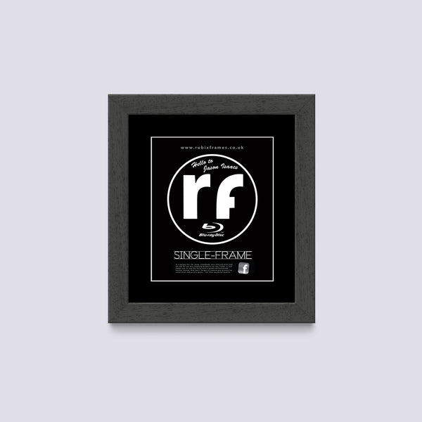 Grey - Dark (Wood Grain) Blu-ray Frame