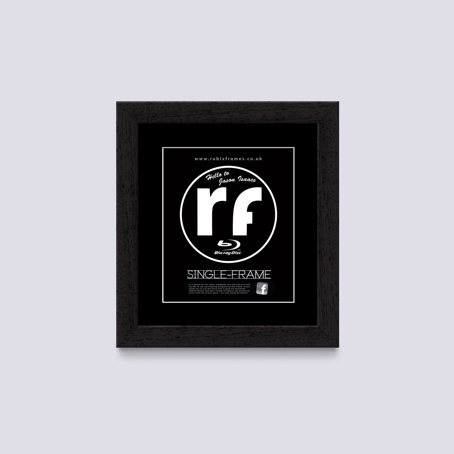 Black (Wood Grain) Blu-ray Frame