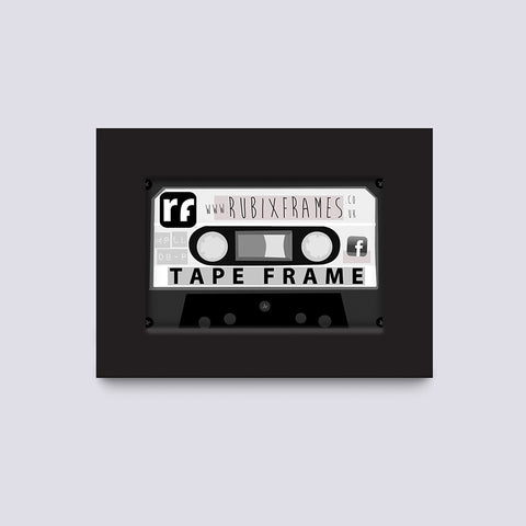 Black Audio Cassette Tape Frame