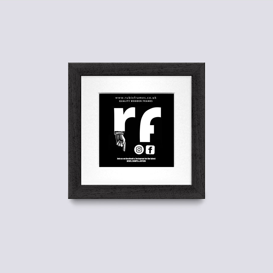 Black (Wood Grain) CD Single or Double Frame