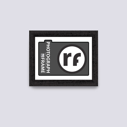 Black (Wood Grain) Photograph Frame