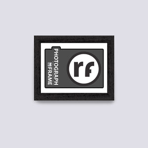 Black (Wood Grain) Photograph Frame