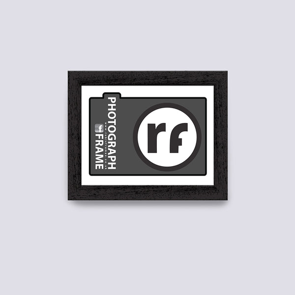 Black (Wood Grain) Photograph Frame