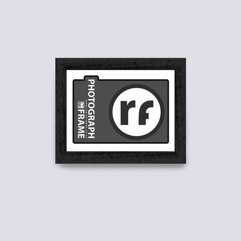 Black (Wood Grain) Photograph Frame