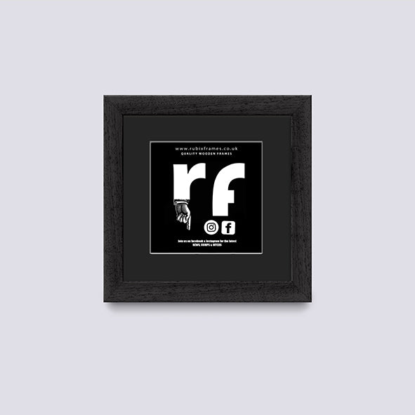 Black (Wood Grain) CD Single or Double Frame