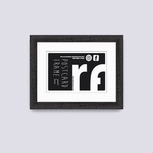 Black (Wood Grain) Postcard Picture Frame