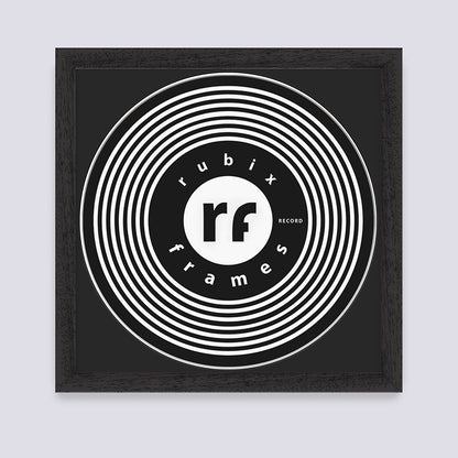 Black (Wood Grain) Vinyl Record Frame