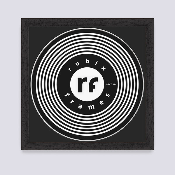 Black (Wood Grain) Vinyl Record Frame