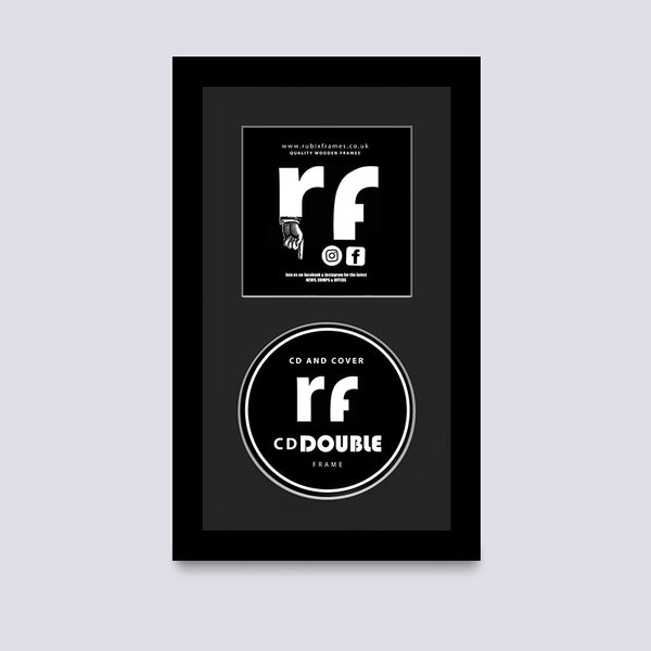 Black CD Single or Double Frame