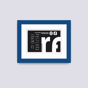 Blue - Dark Postcard Picture Frame