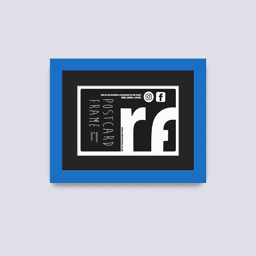 Medium Blue Postcard Picture Frame