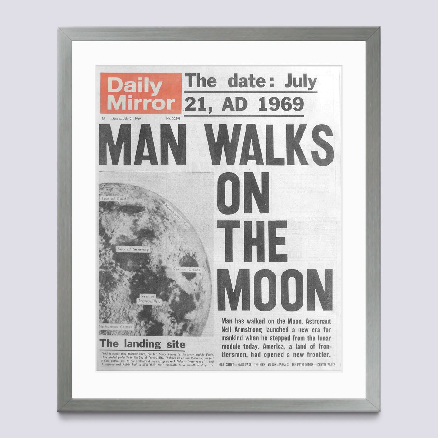 Gold Newspaper Frame