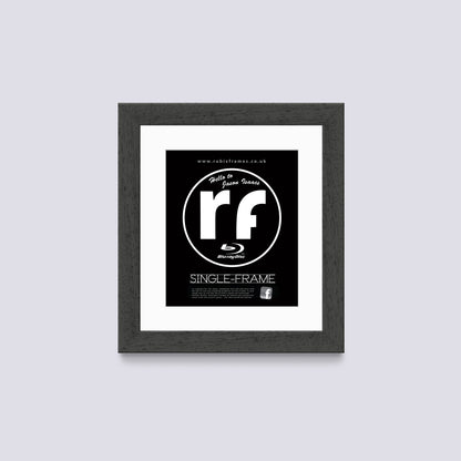 Grey - Dark (Wood Grain) Blu-ray Frame
