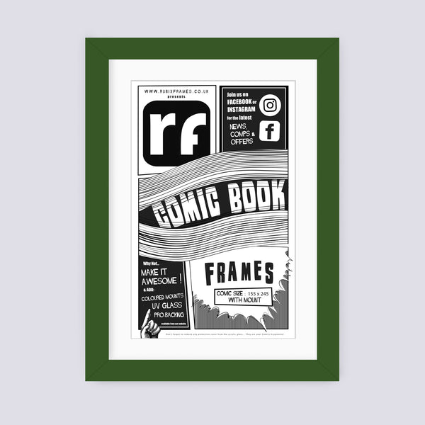 Green - Dark Comic Book Frame
