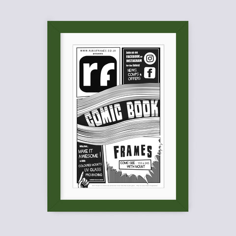 Green - Dark Comic Book Frame