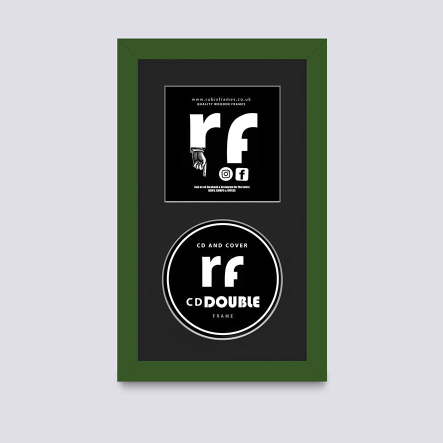Green - Dark CD Single or Double Frame