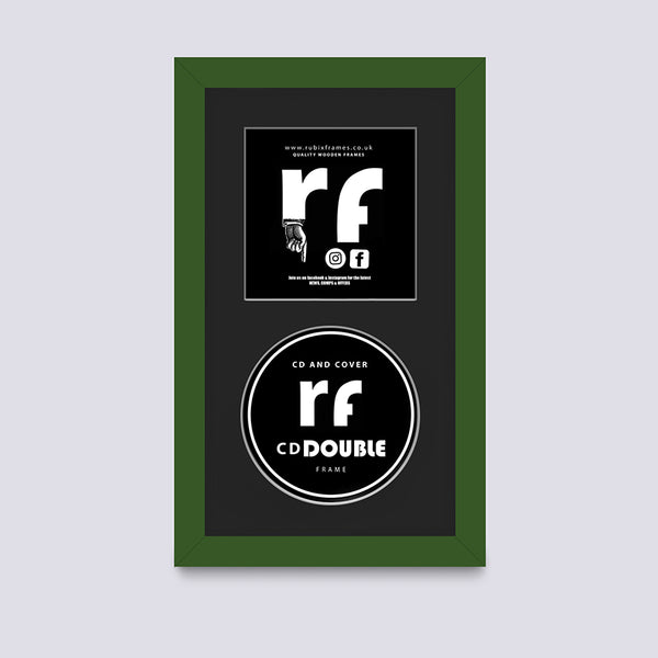 Green - Dark CD Single or Double Frame