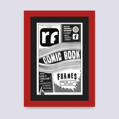 Red - Dark Comic Book Frame