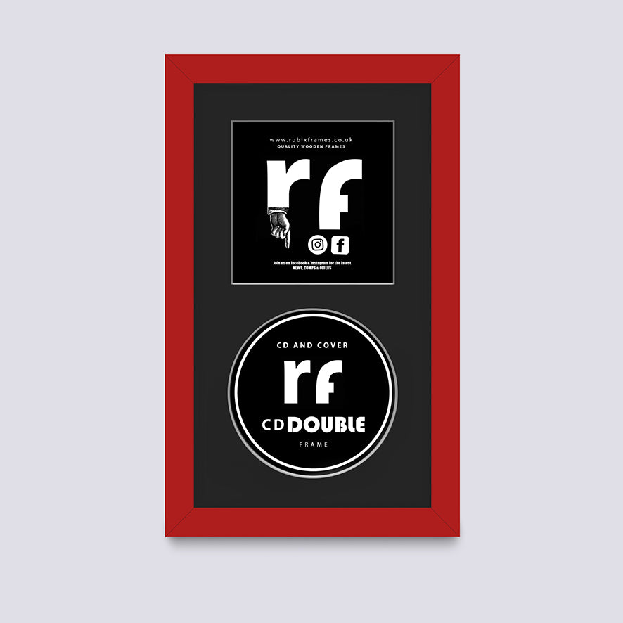 Red - Dark CD Single or Double Frame