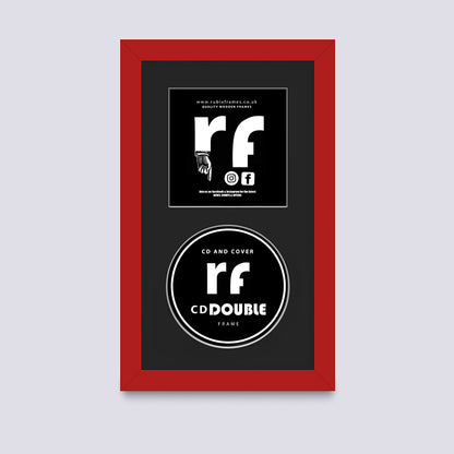 Red - Dark CD Single or Double Frame