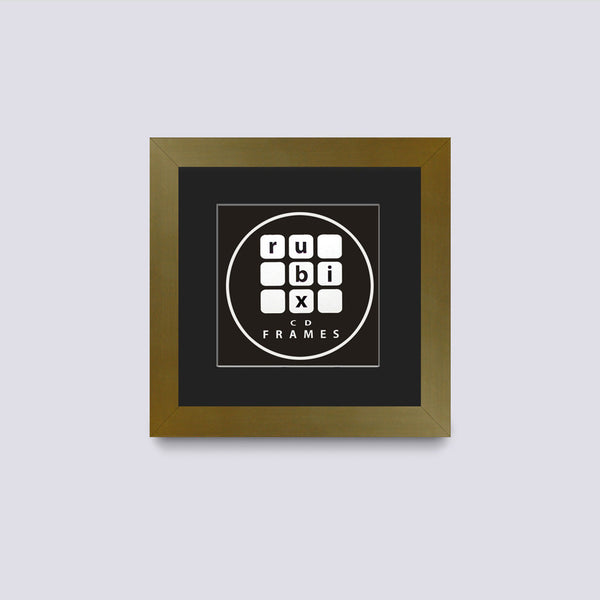 gold cd single picture frame with black mount