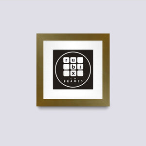 gold cd single picture frame with white mount