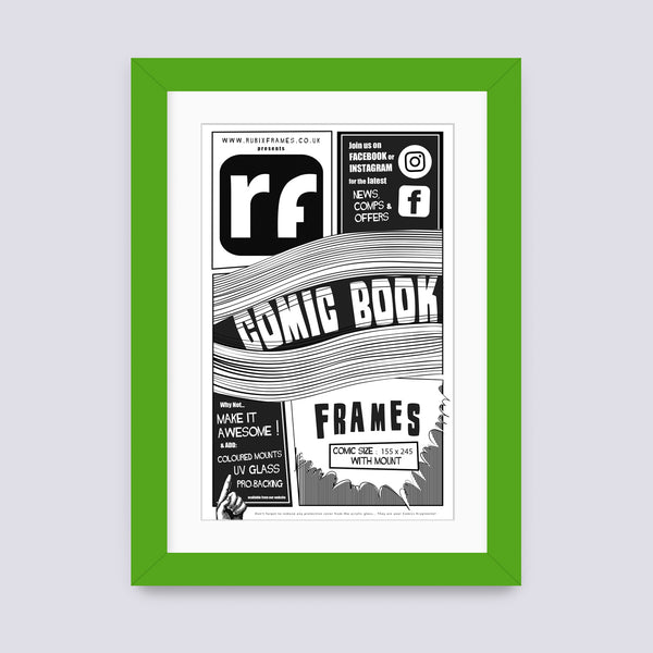 Green Comic Book Frame