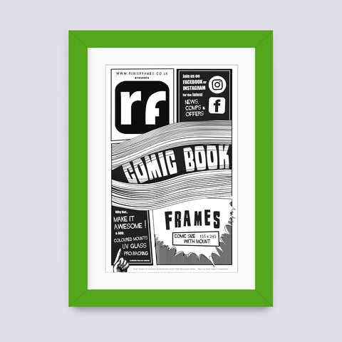 Green Comic Book Frame