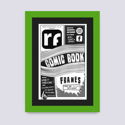Green Comic Book Frame