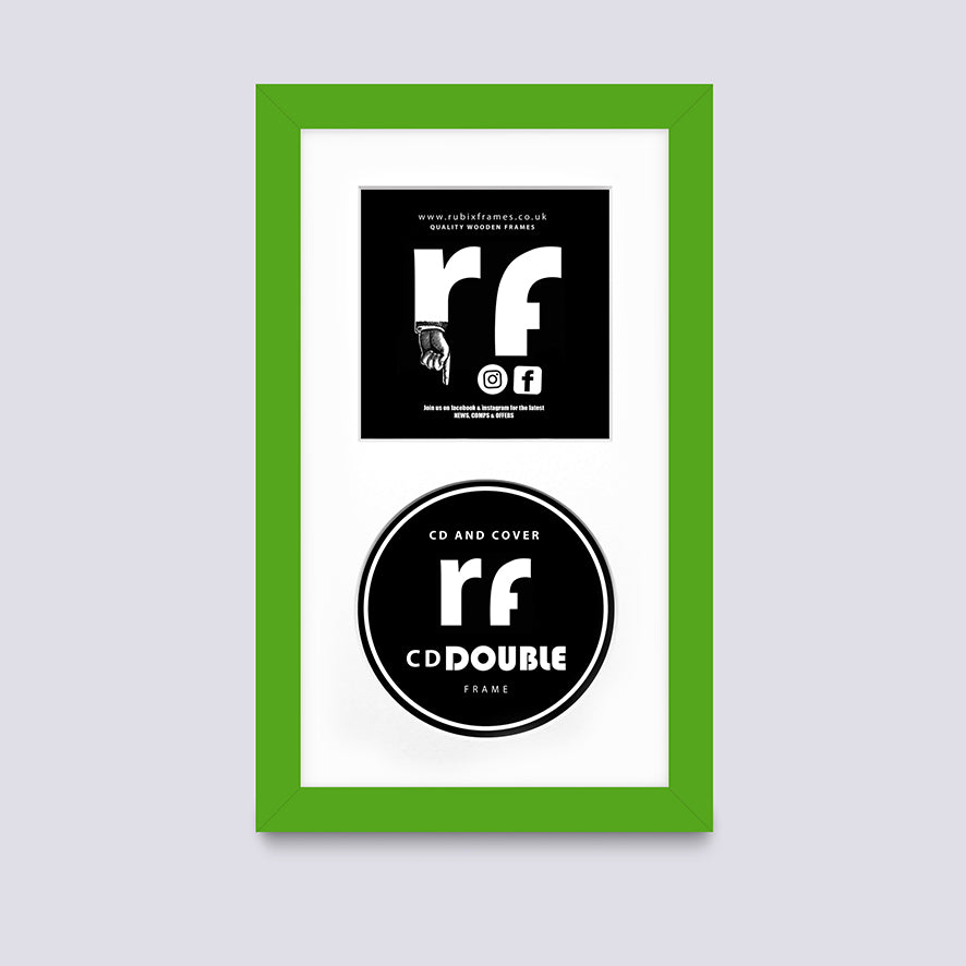 Green CD Single or Double Frame