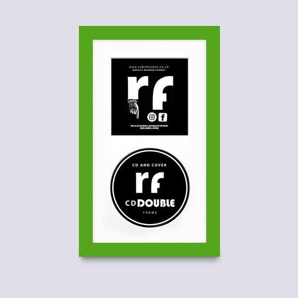Green CD Single or Double Frame