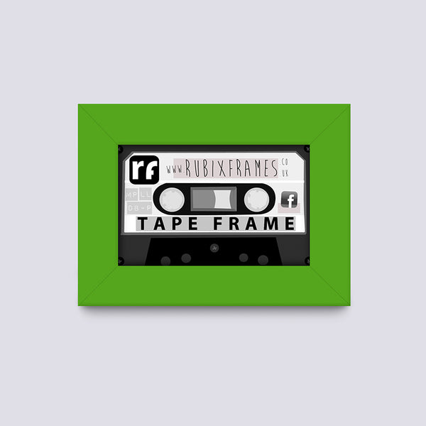 Green Audio Cassette Tape Frame