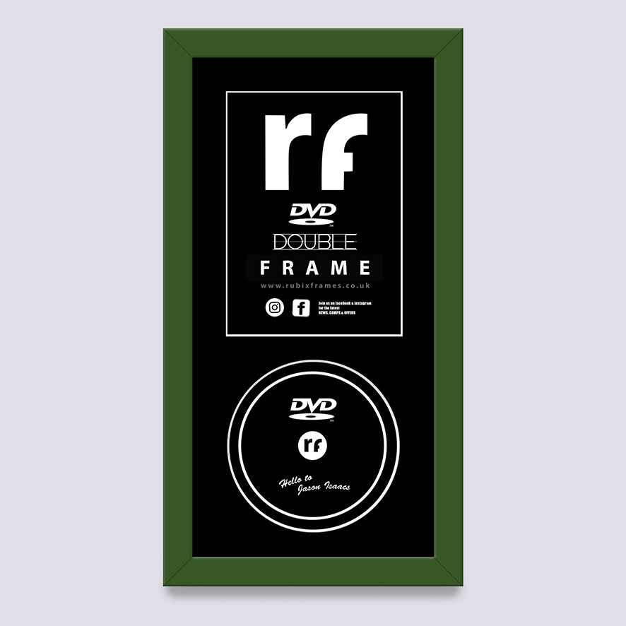 Green - Dark DVD Single or Double Frame