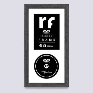Grey - Dark (Wood Grain) DVD Single or Double Frame