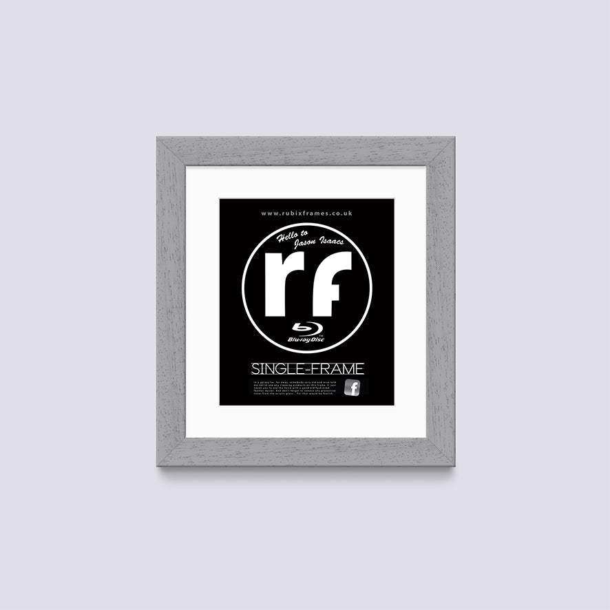 Grey - Light (Wood Grain) Blu-ray Frame
