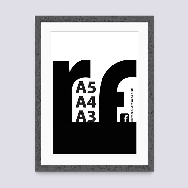 Grey - Dark (wood Grain) A3 A4 A5 Frame