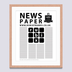 Wood (Light) Newspaper Frame