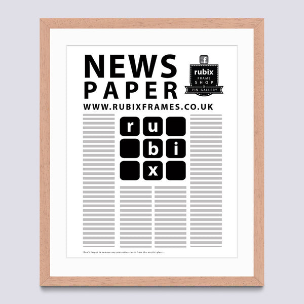Wood (Light) Newspaper Frame