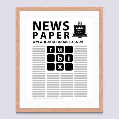 Wood (Light) Newspaper Frame