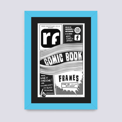 Blue - Light Comic Book Frame