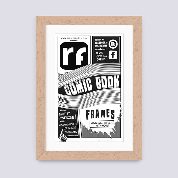 Wood (Light) Comic Book Frame